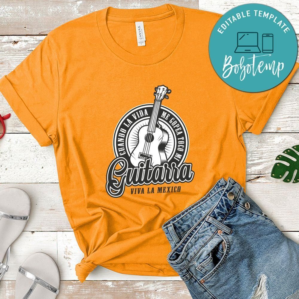 Guitarra Viva La Mexico White Shirt