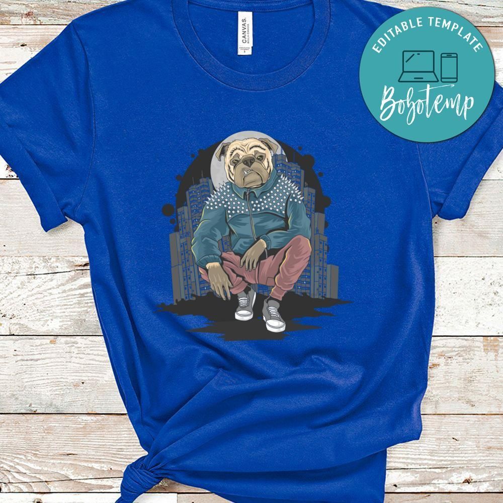 Bull Dog Pit Bull Gangster At The City Shirt
