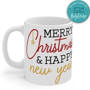 Merry Christmas & Happy New Year Mug