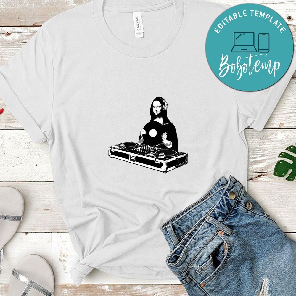 Mona Lisa DJ Party Shirt