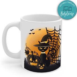 Halloween Cat Mug