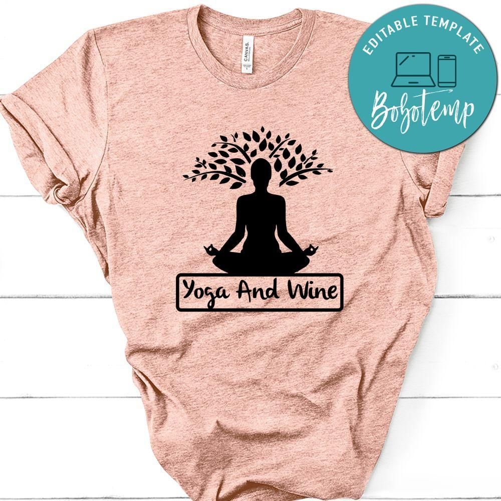 Yoga And Wine T-Shirt
