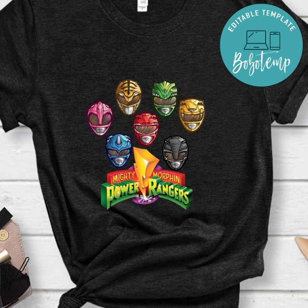 Mighty Morphin Power Rangers Shirt | Bobotemp