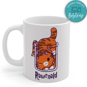 Harry Potter, Potter Cats Rawrnald Mug