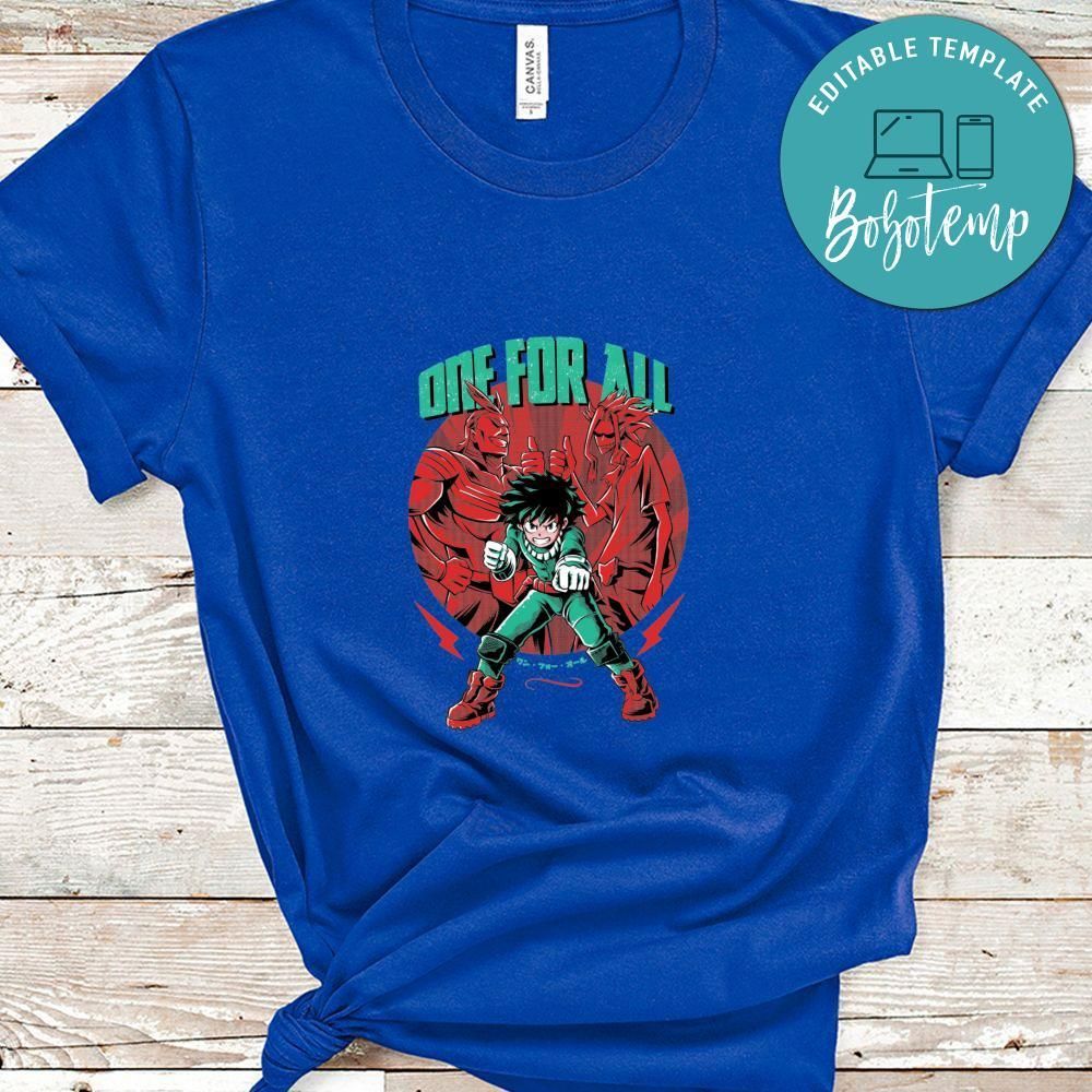 My Hero Academia Shirt, One For All Shirt