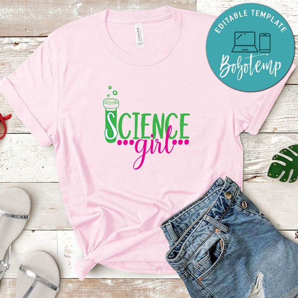 Nerdy Science Girl Shirt