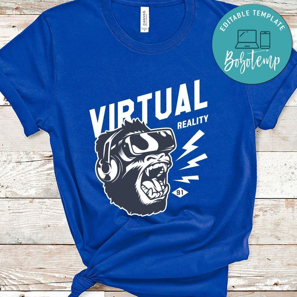 Gamer Vitual Reality Black Shirt