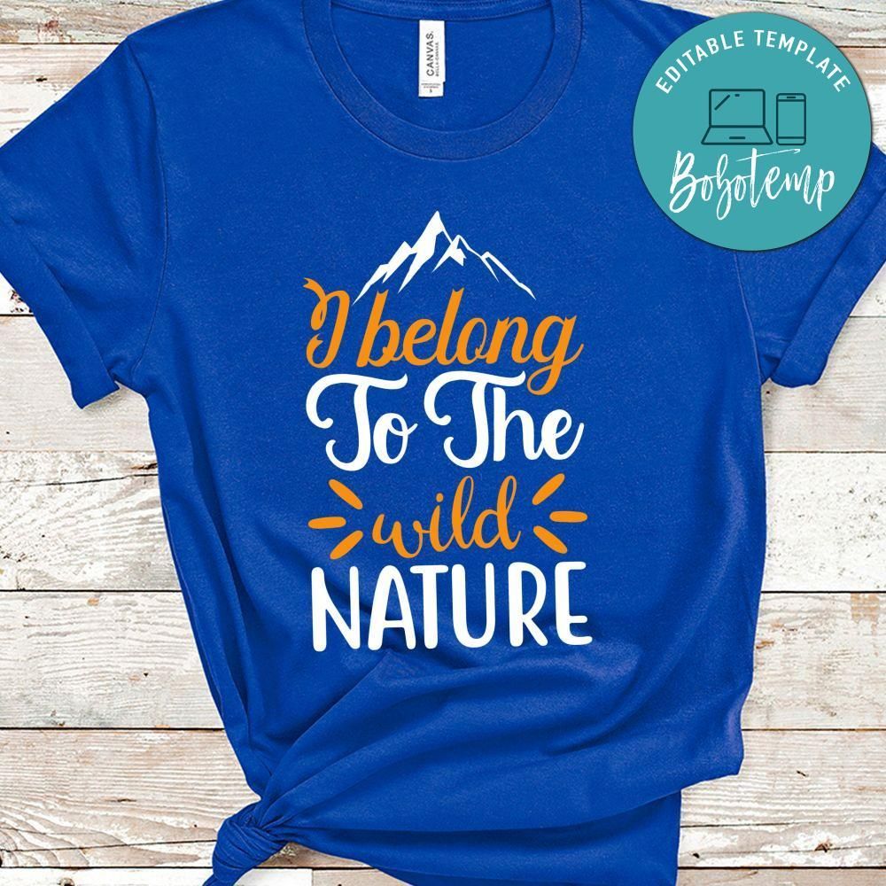 I Belong To The Wild Nature Black Shirt