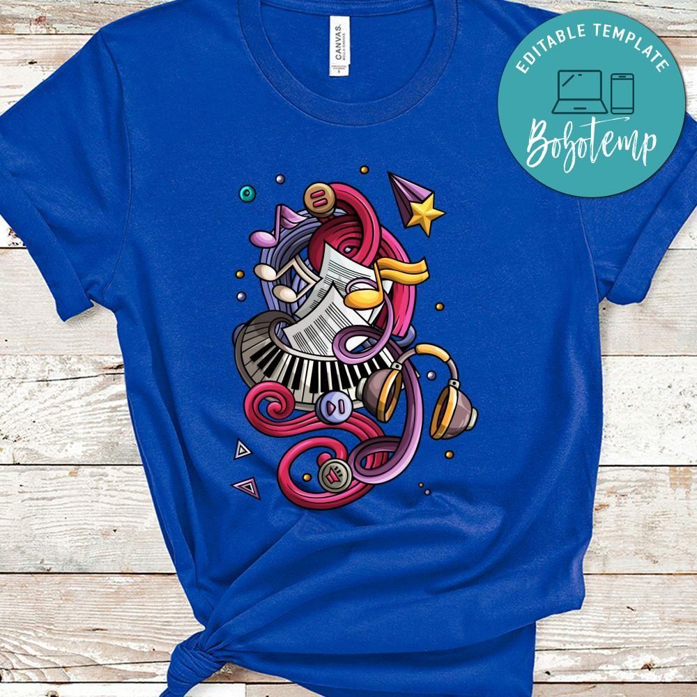 Cartoon Music and Instruments No5 Shirt