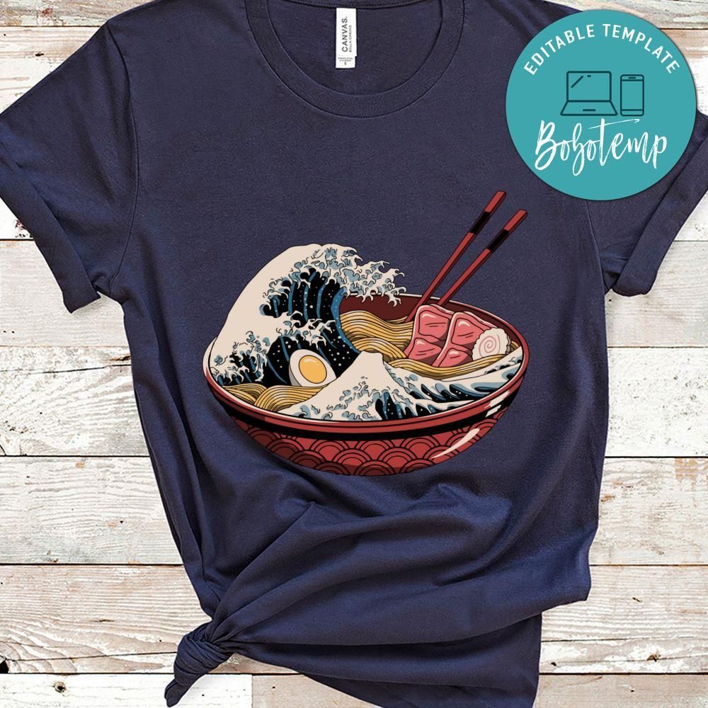 Japon Great Ramen Wave Shirt