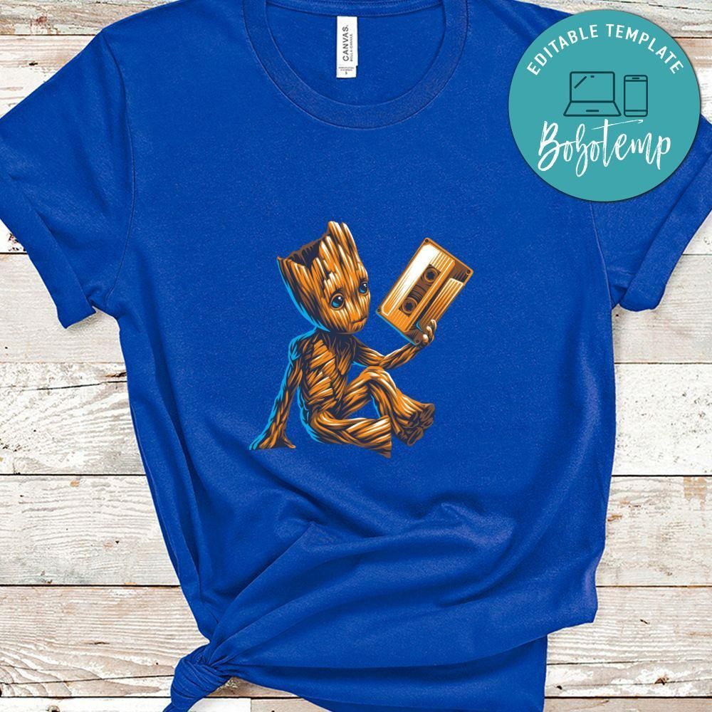 Baby Groot Music Cassette Shirt