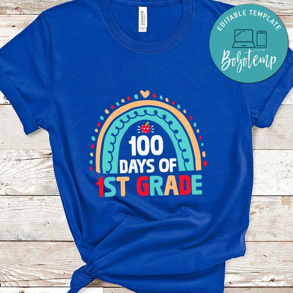 100th Day of School 1st Grade Teacher Shirt