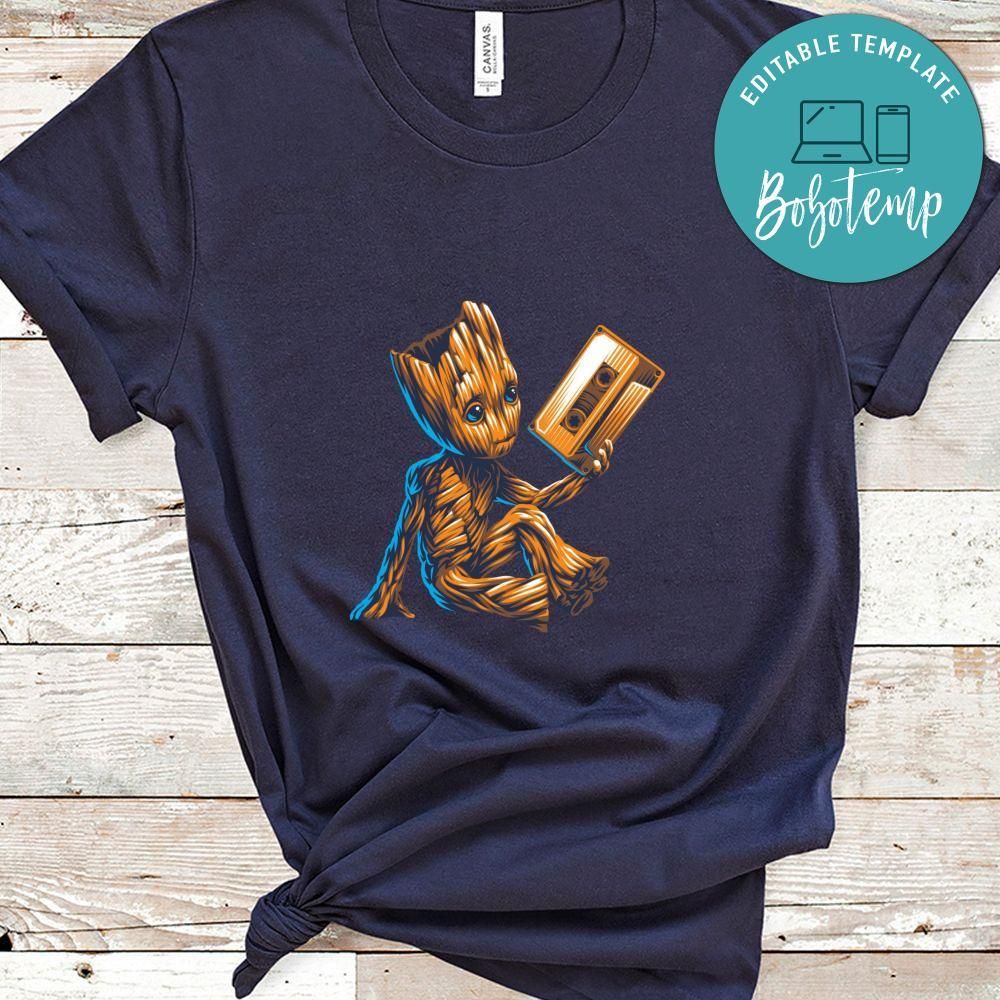 Baby Groot Music Cassette Shirt