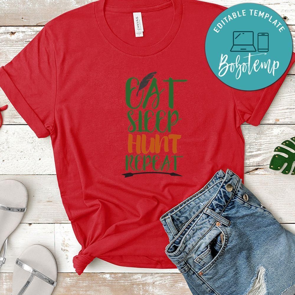 Eat Sleep Hunt Repeat Tshirt