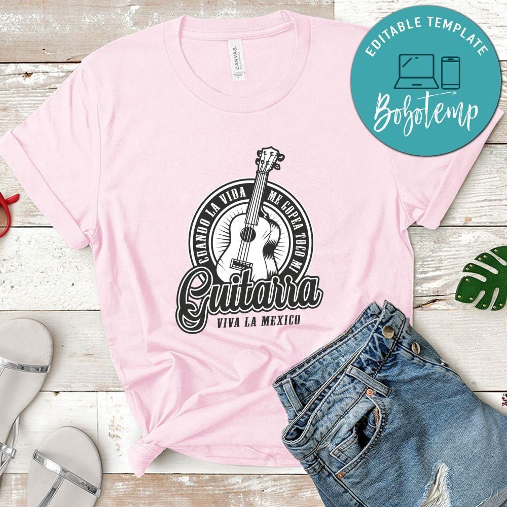 Guitarra Viva La Mexico White Shirt