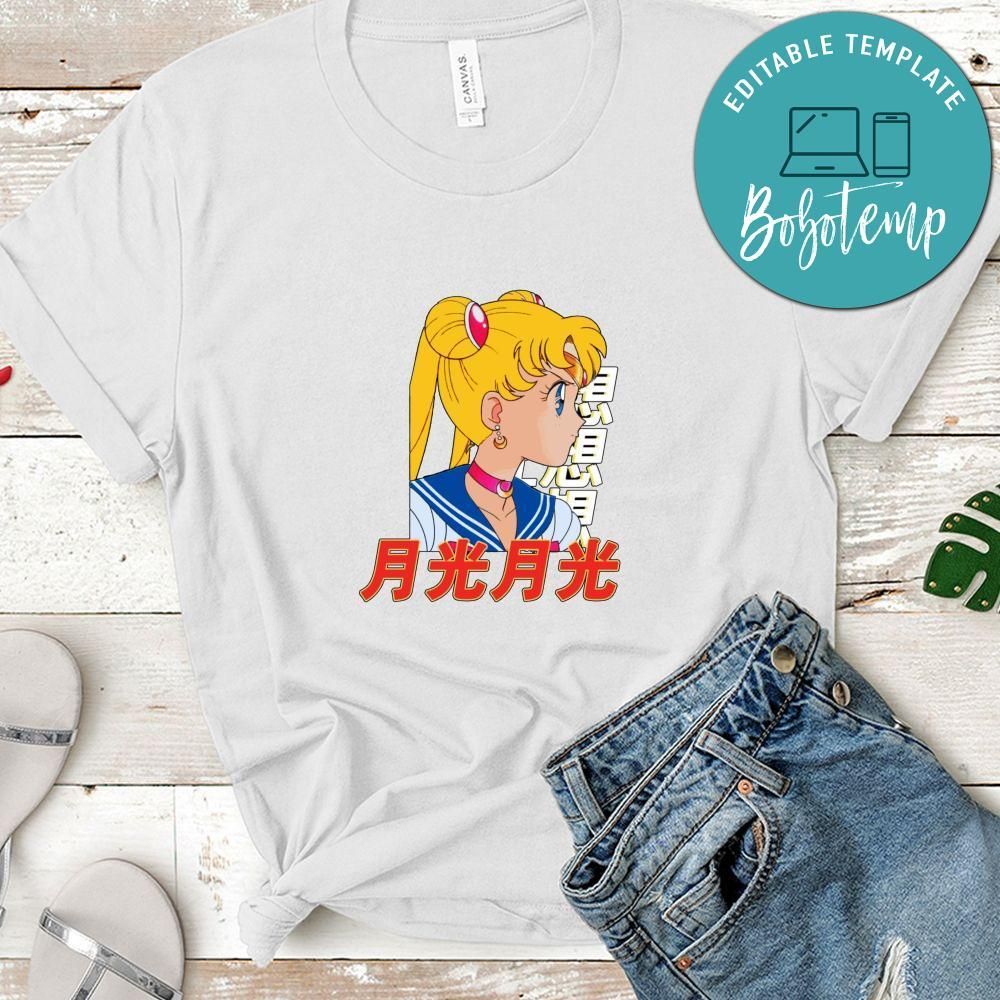 Sailor Moon Shirt, Japanese Anime Shirt