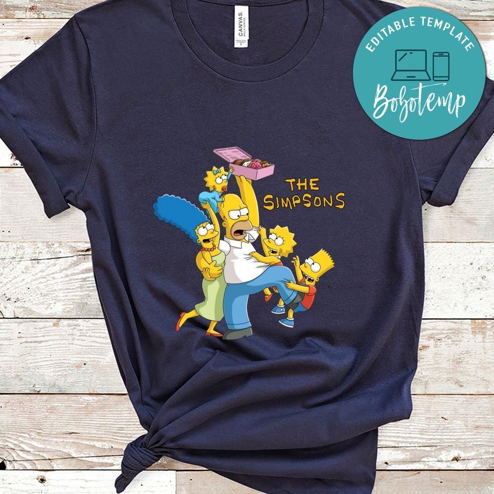 Simpson Family Loves Donuts Shirt