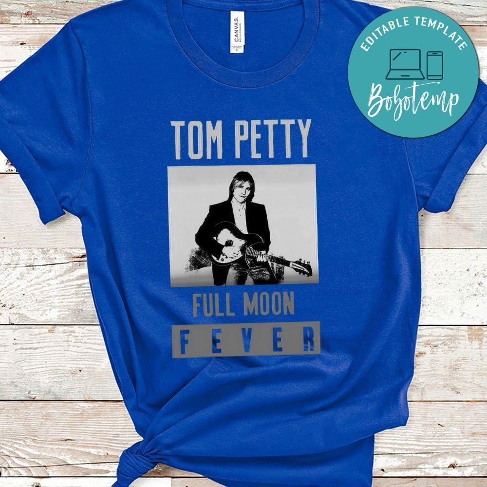 Tom Petty Full Moon Fever Black And White Shirt