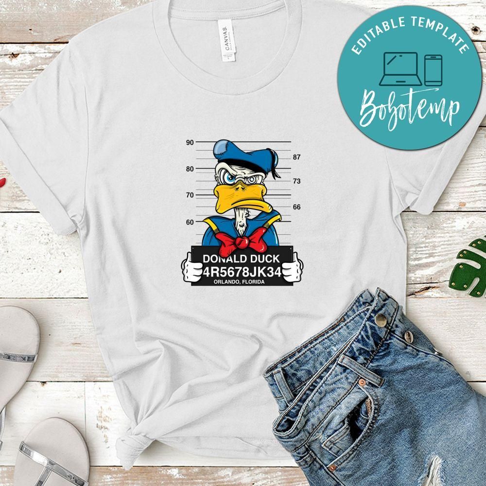 Jail Donald Duck Shirt