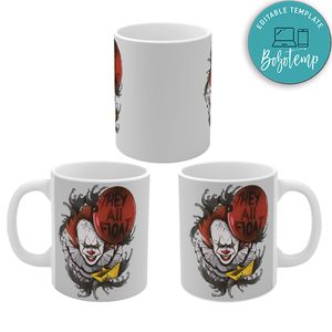 They All Float, Pennywise It Horror Movie Mug