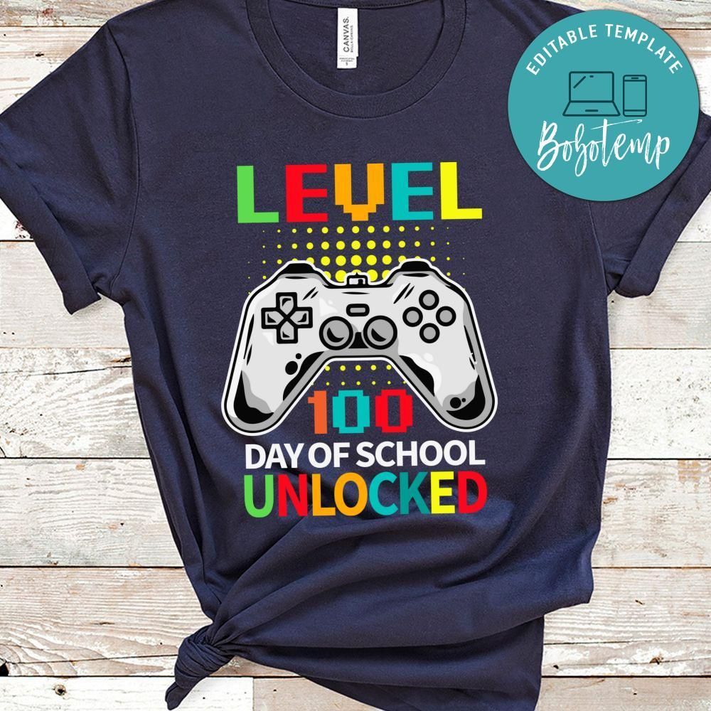 Video Gamer Student 100 Days of School Shirt