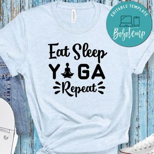 Eat Sleep Yoga Repeat Shirt