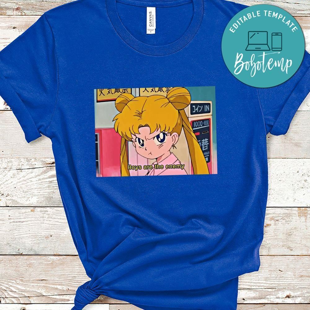 Sailor Moon Shirt, Boys Are The Enemy Shirt