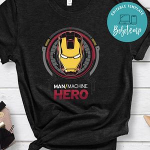 Man Machine Hero Iron Man Shirt