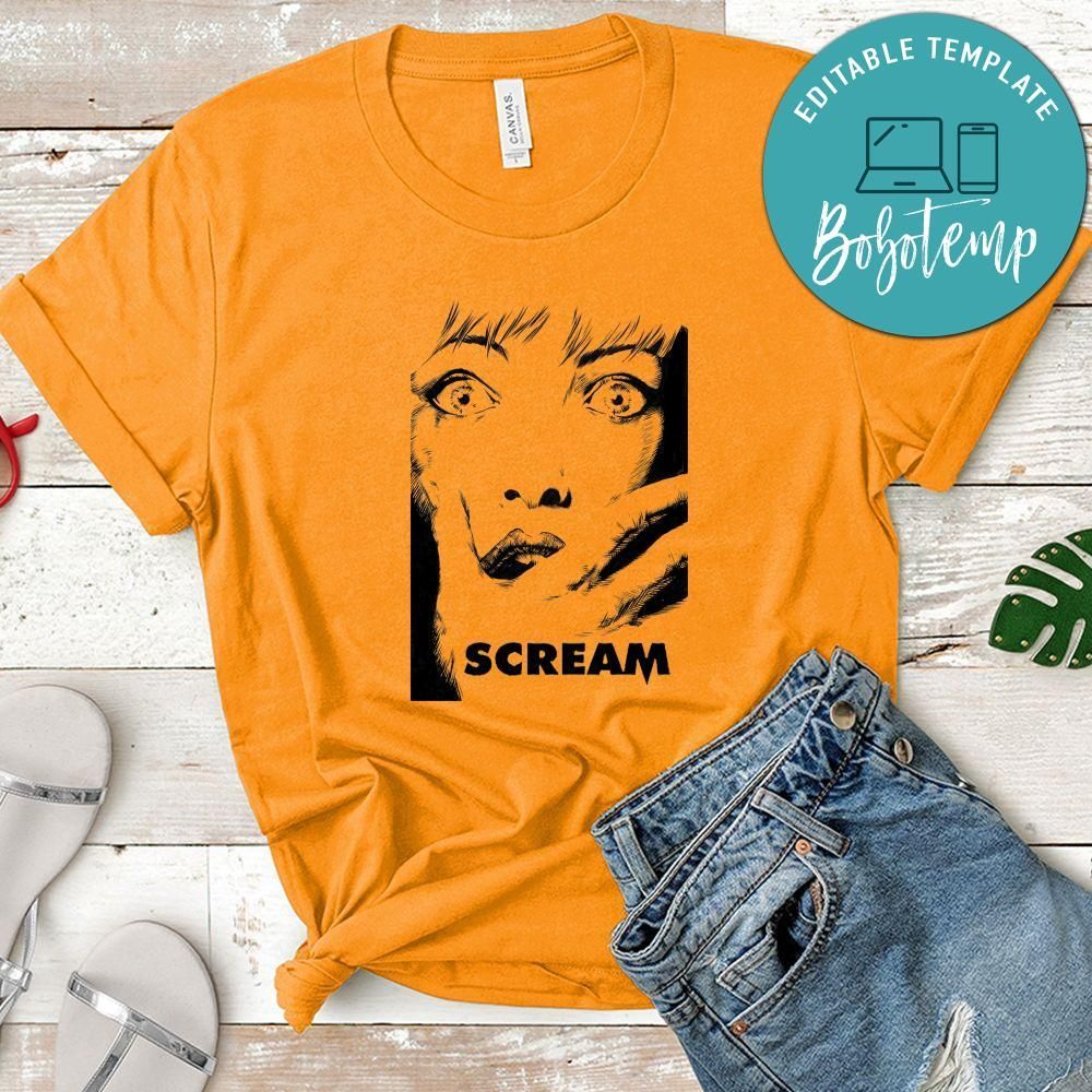 Scream Retro 90s Cult Horror Film Shirt, Scream Face Shirt, Scream Shirt