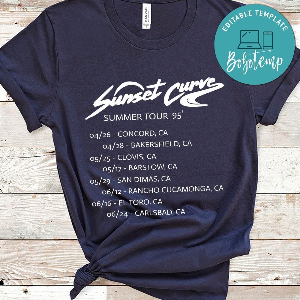 Sunset Curve Summer Tour 95' Shirt