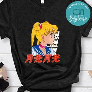 Sailor Moon Shirt, Japanese Manga Shirt
