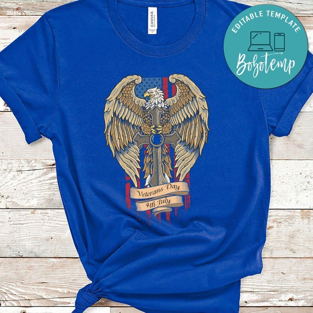 Veterans Day the Eagle Of America With Flag Tshirt