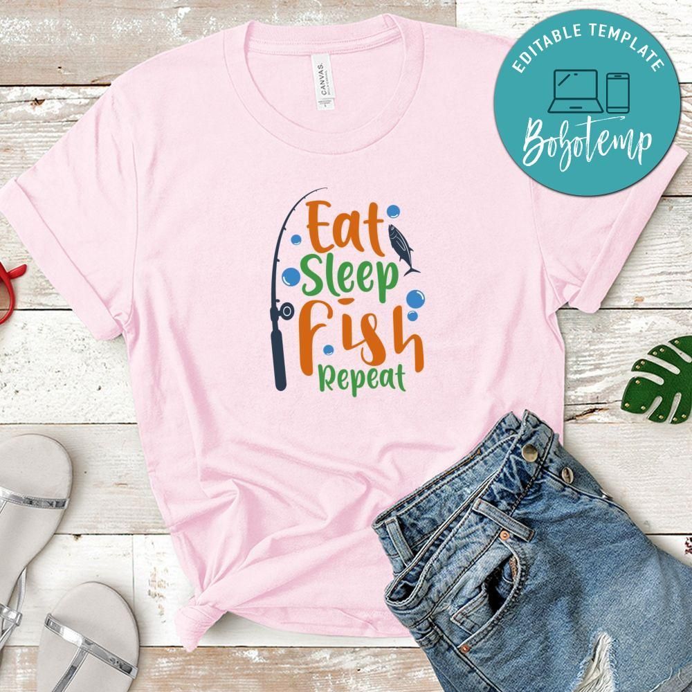 Eat Sleep Fish Repeat T-Shirt