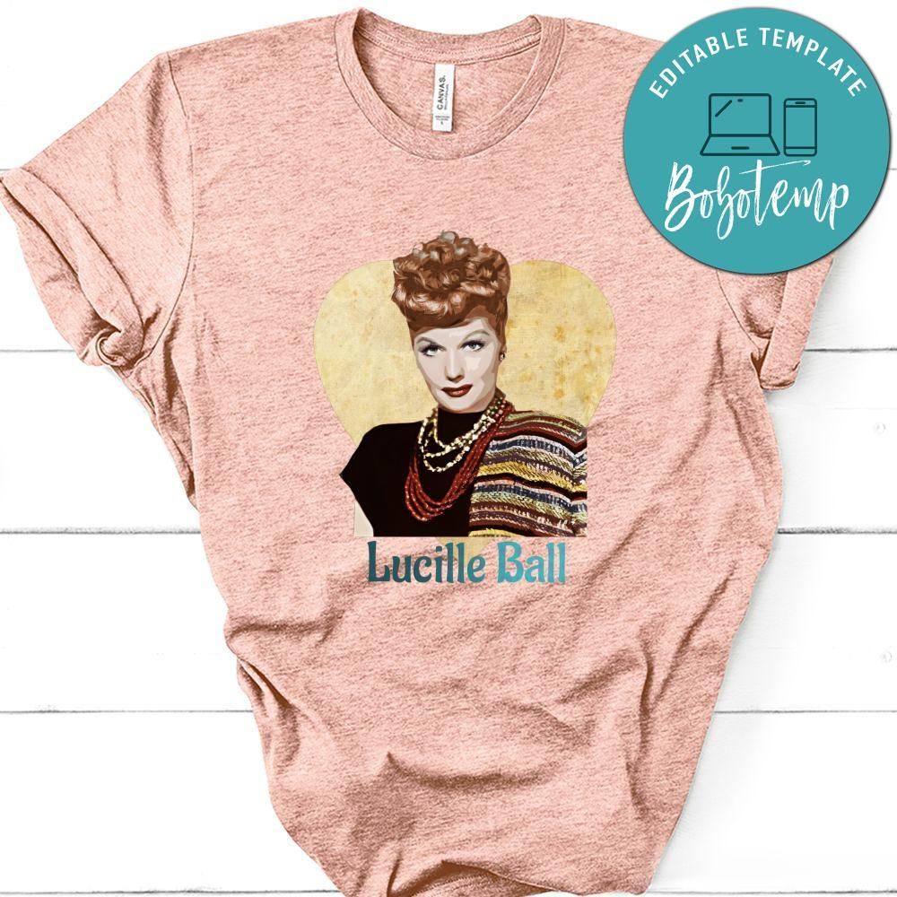 Lucille Ball Portrait Color Paint Shirt