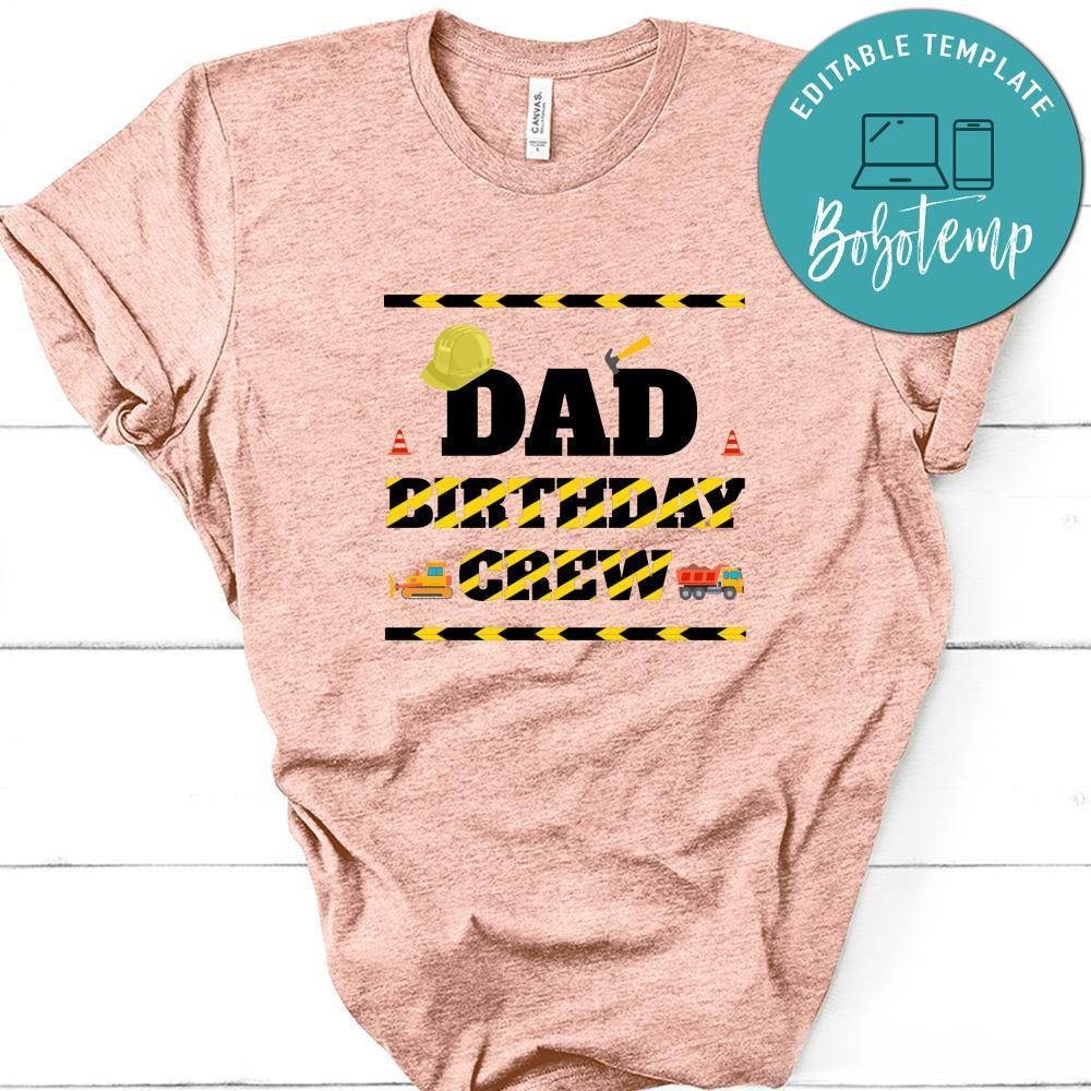 Construction Crew Birthday Party Family, Coordinating Construction PNG file template