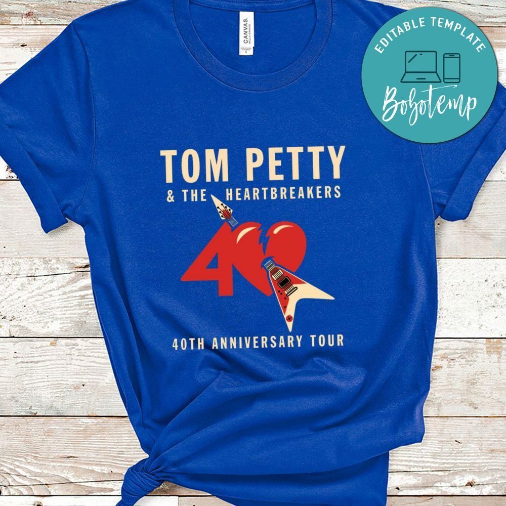 Tom Petty & The Heartbreakers 40th Anniversary Tour Shirt