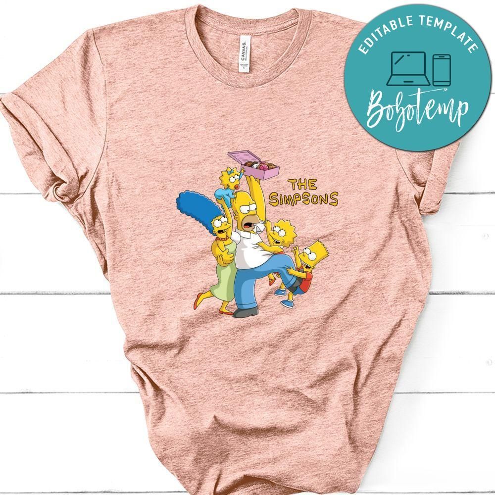 The Simpsons Loves Donuts Shirt