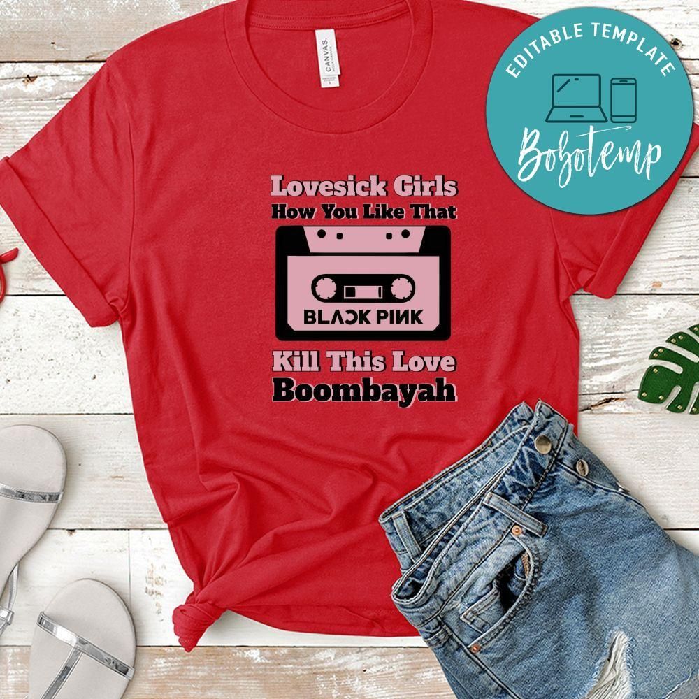 Blackpink Music Cassette Music List Shirt