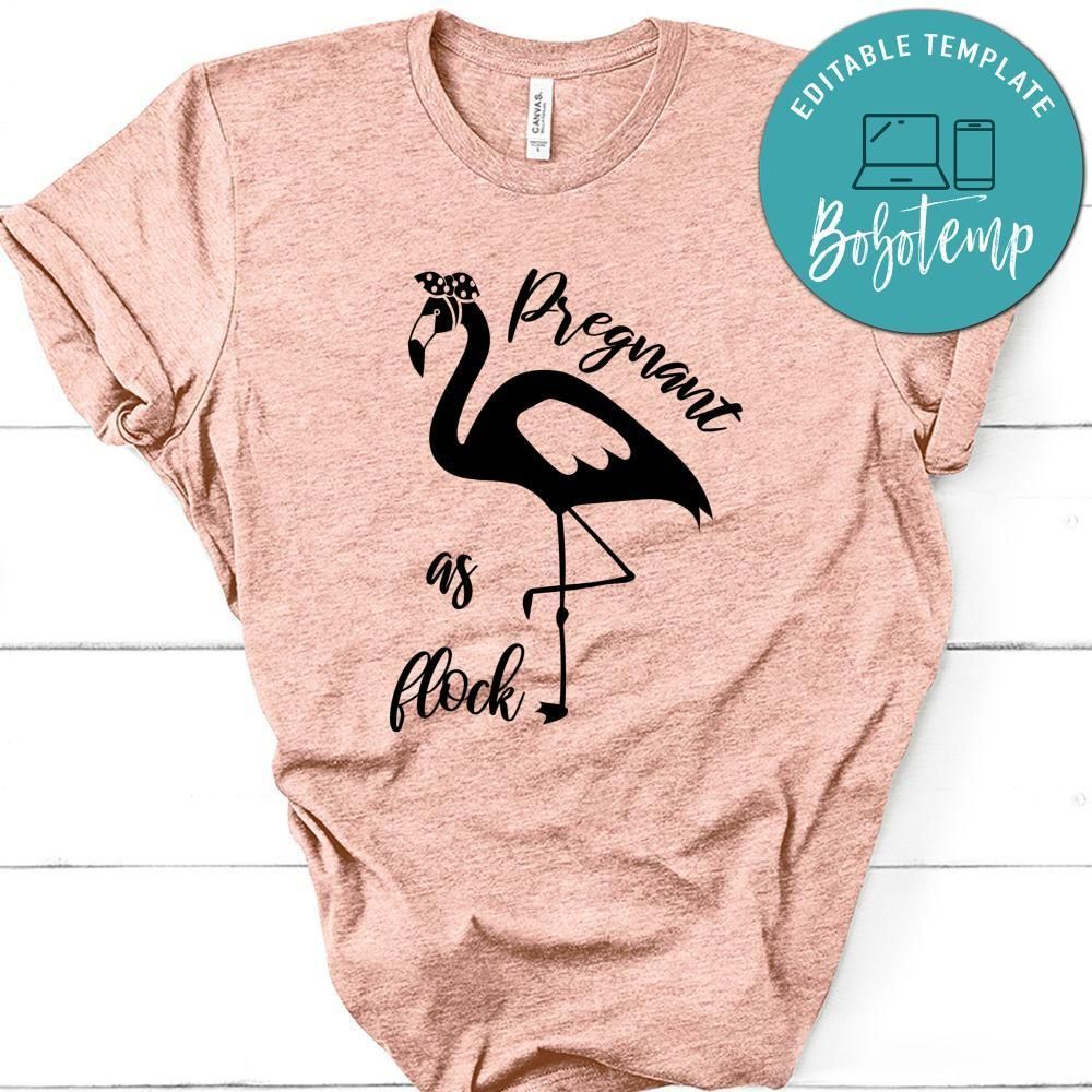 Pregnancy Pregnant As Flock Black Shirt