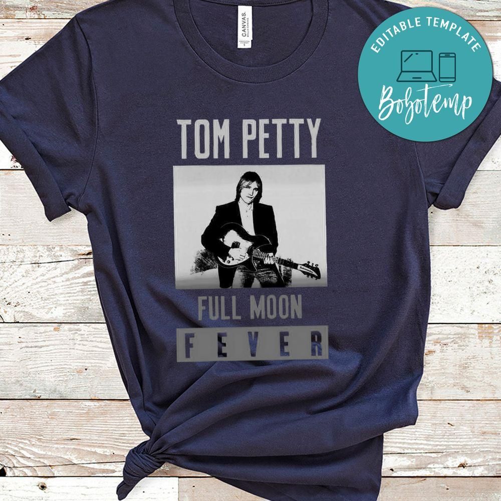 Tom Petty Full Moon Fever Black And White Shirt