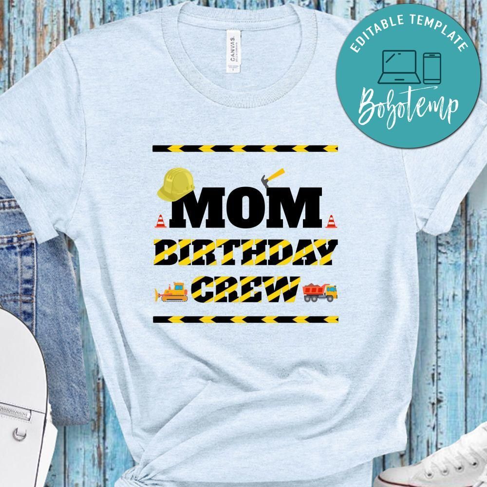 Construction Crew Birthday Party Family, Coordinating Construction PNG file template