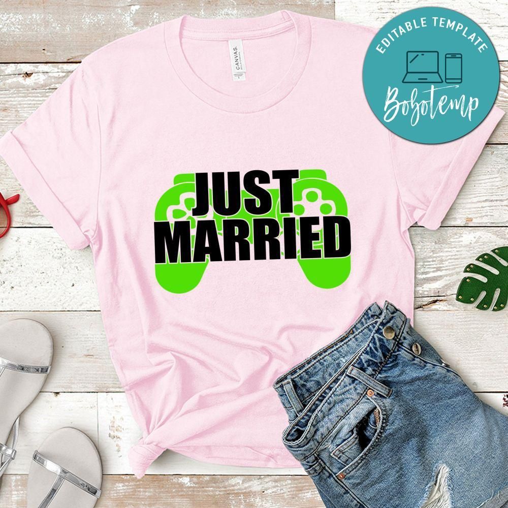 Gamer Just Married Shirt