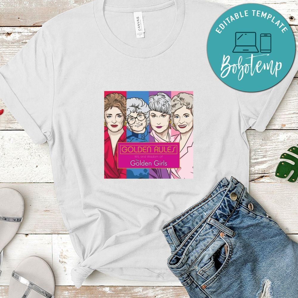 Golden Girls Shirt, Golden Rules Wit And Wisdom Of The Golden Girls Shirt