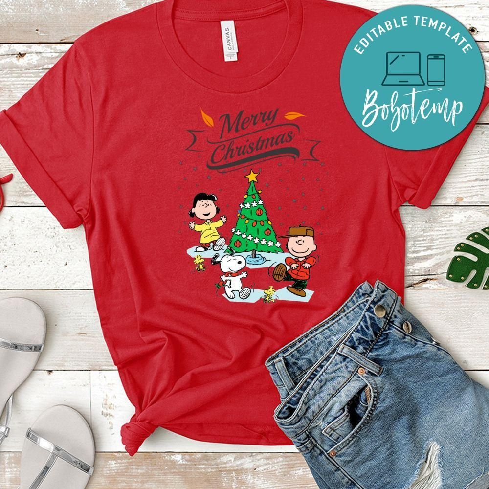 Merry Christmas Charlie Brown and Snoopy Shirt