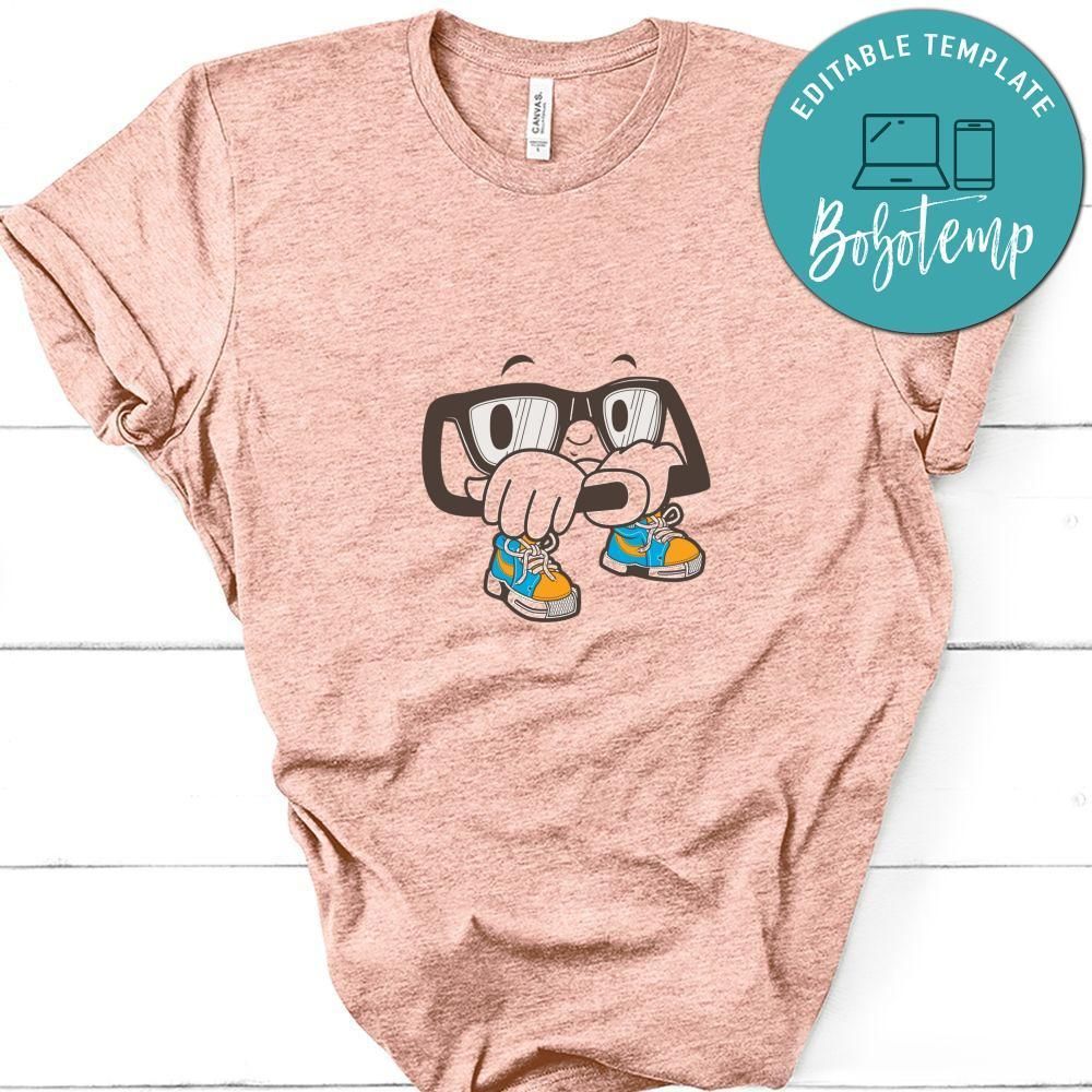 Cool Nerd Glasses Mascot Shirt