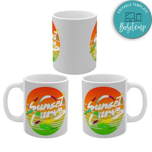 Sunset Curve Retro Mug
