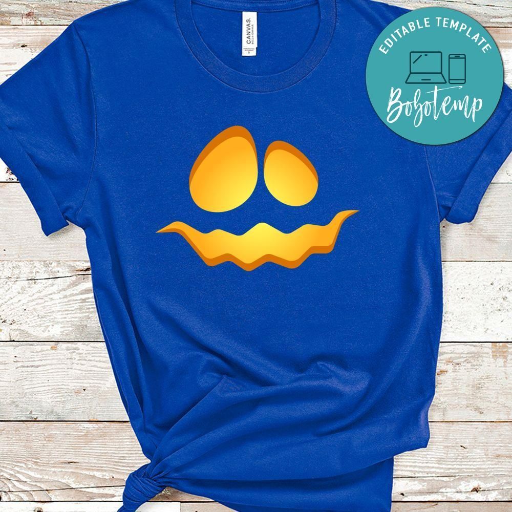 Scary Funny Glowing Faces Halloween Pumpkin Ghost No2 Shirt