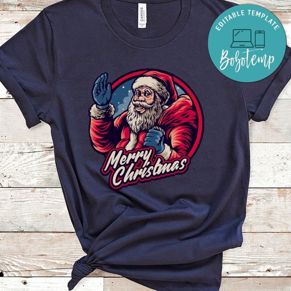 Xmas Shirt, Santa Claus Merry Christmas With Bag Shirt