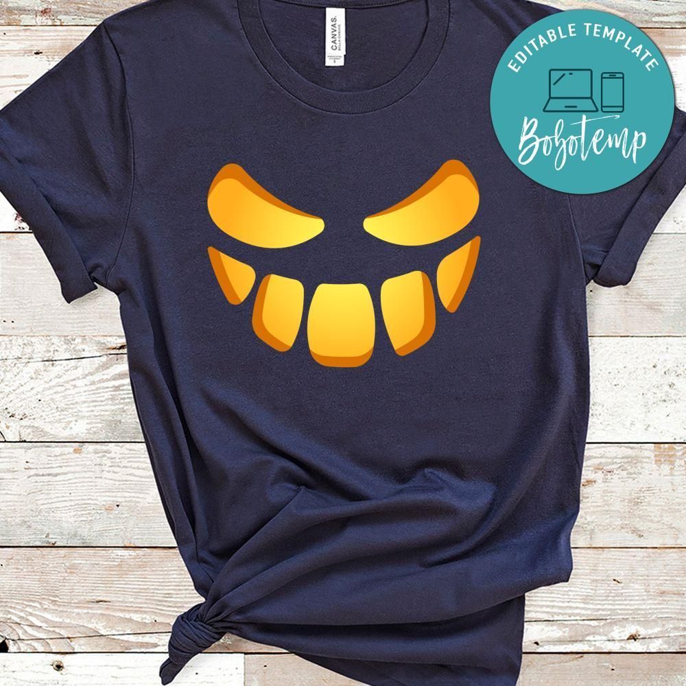 Scary Funny Glowing Faces Halloween Pumpkin Ghost No7 Shirt