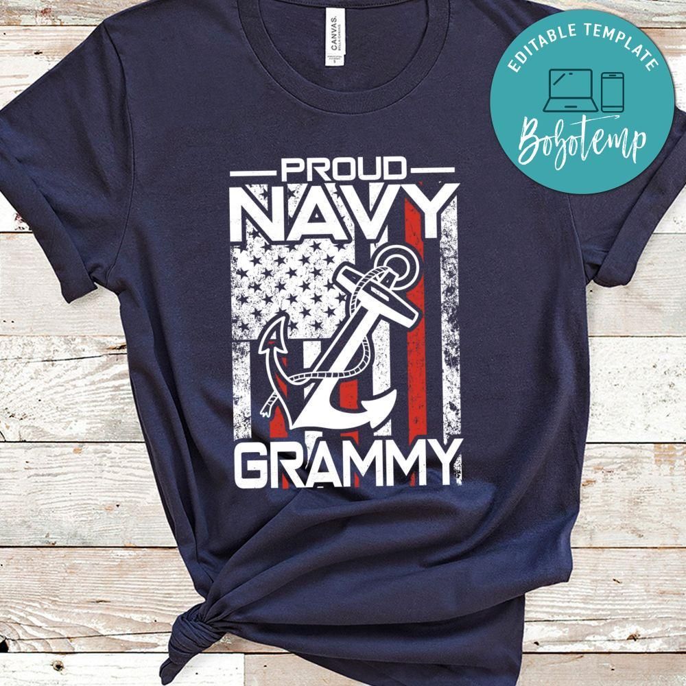 Veteran Proud Navy Grammy Tshirt